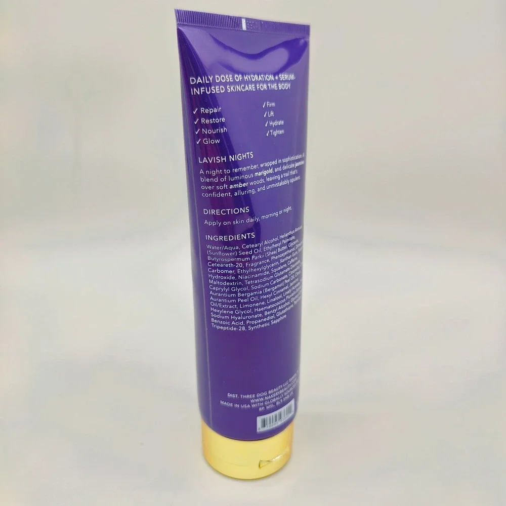 Nakery Beauty SkinFirm Body Cream Lavish Nights Crepe Smoothing Lifting 8.45oz
